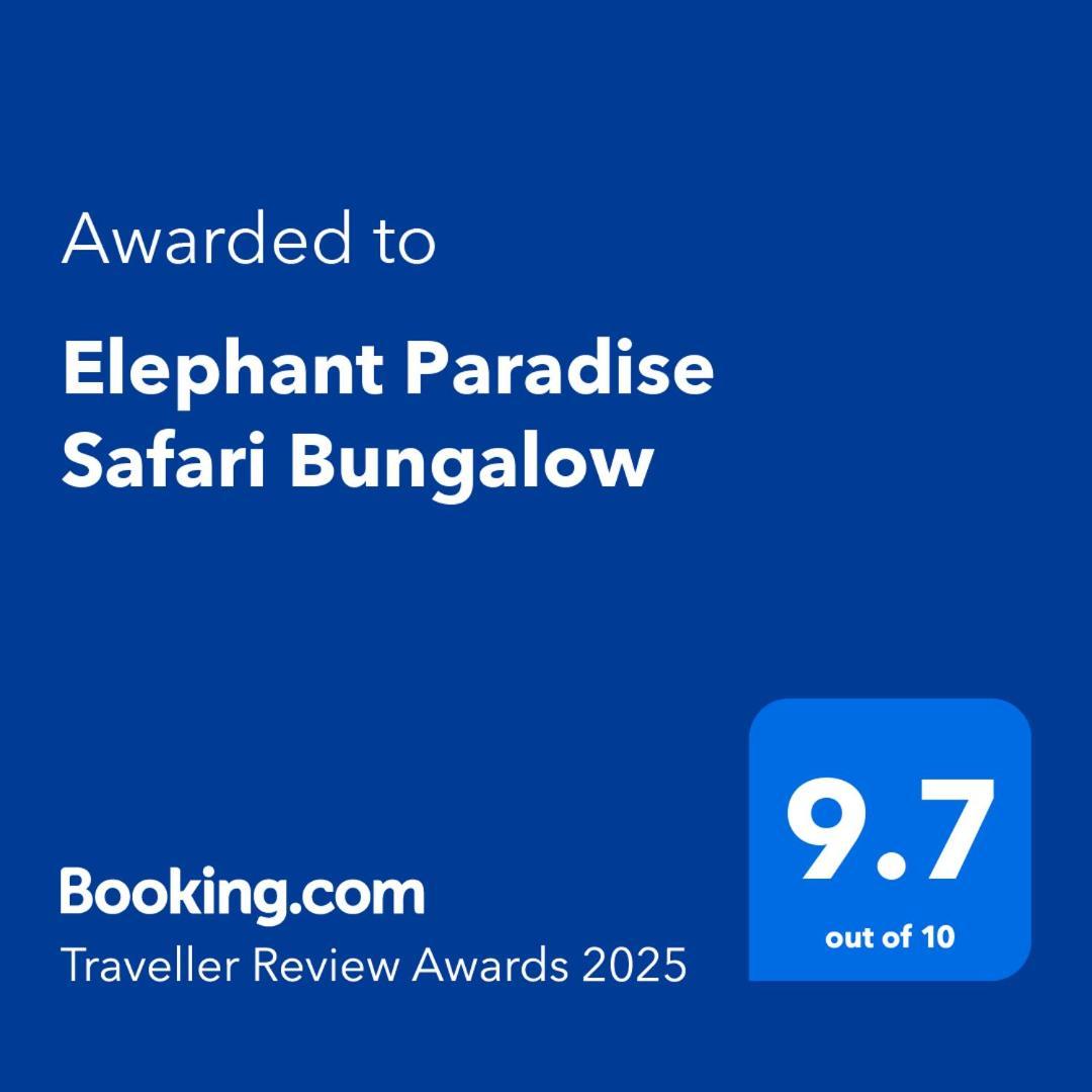 Elephant Paradise Safari Bungalow Udawalawe Exterior photo